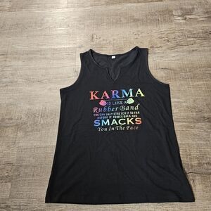Black Graphic Women's Tank Top